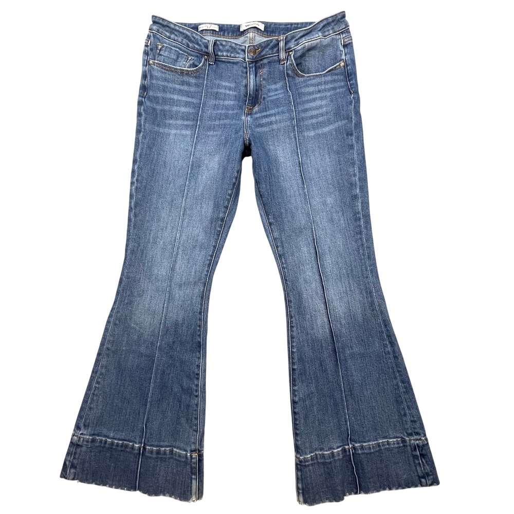 Vigoss Blue Marley Seam Front Flare Jeans Womens 33